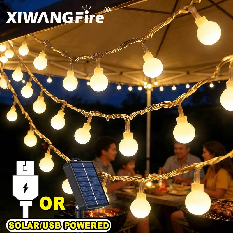 Lighting Decor Living Room - Guirnalda de Luces Solares/USB/a Pilas de