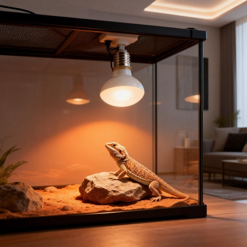 Gecko Lighting & Decor - Lámpara de Calor UVA para Reptiles,