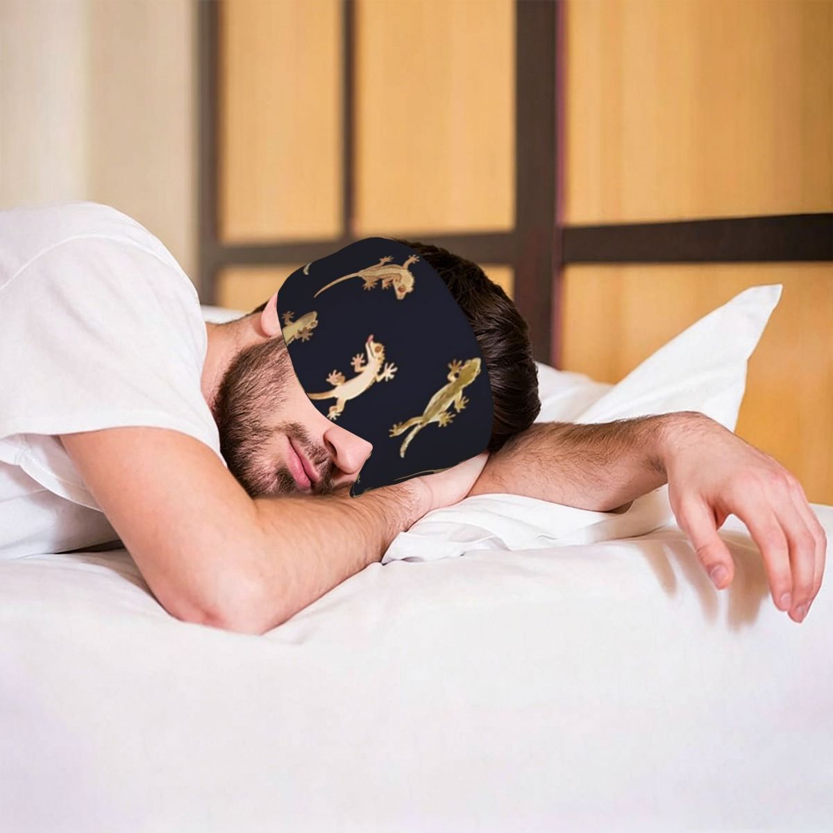 Gecko Lighting & Decor - Máscara de ojos para dormir con
