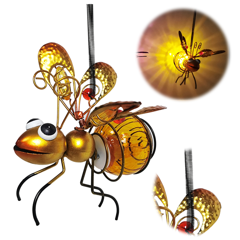 Lighting Bug Decor - Lámpara Solar para Insectos de Exterior,