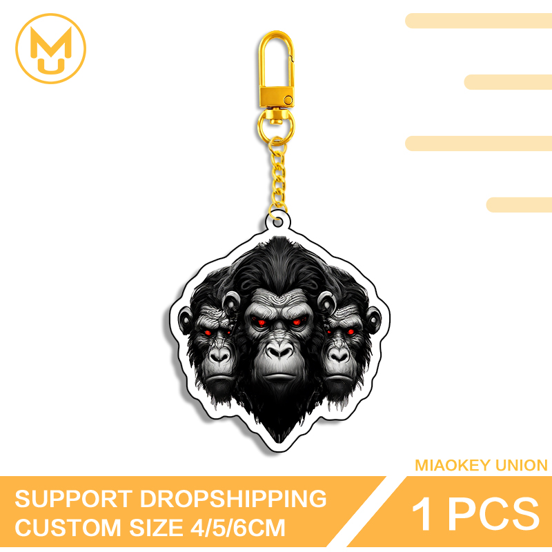 Union Lighting & Decor Reviews - Llavero con tres cabezas de chimpancé,