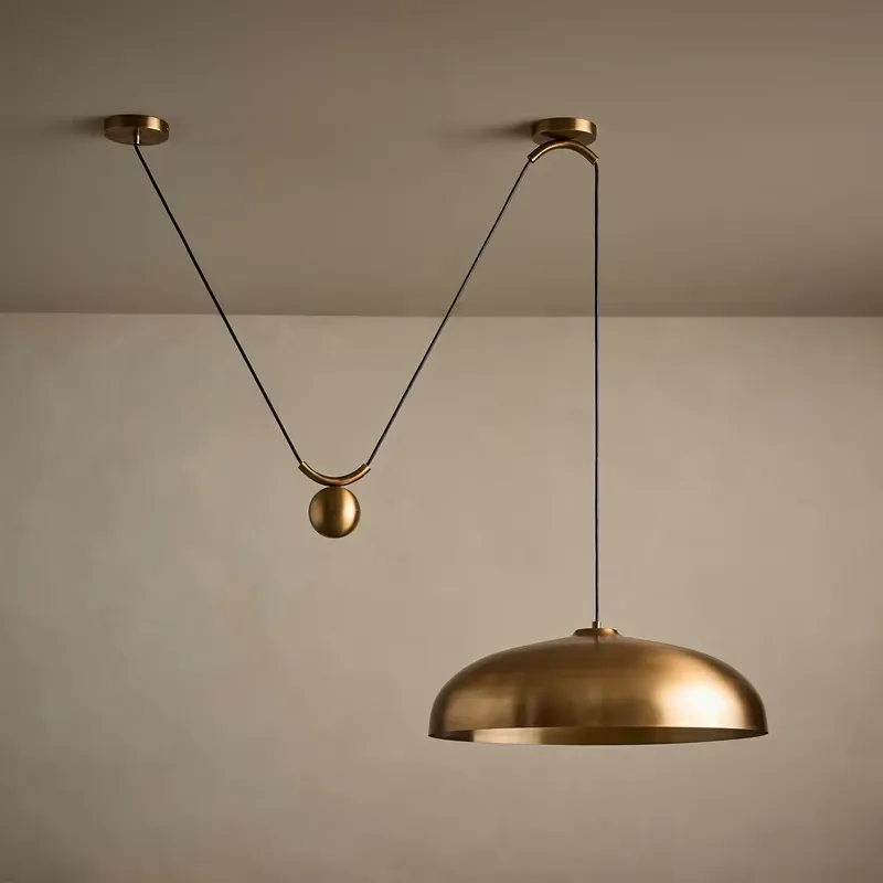 Pendant Light Shade - Lámpara Colgante de Latón Ajustable de