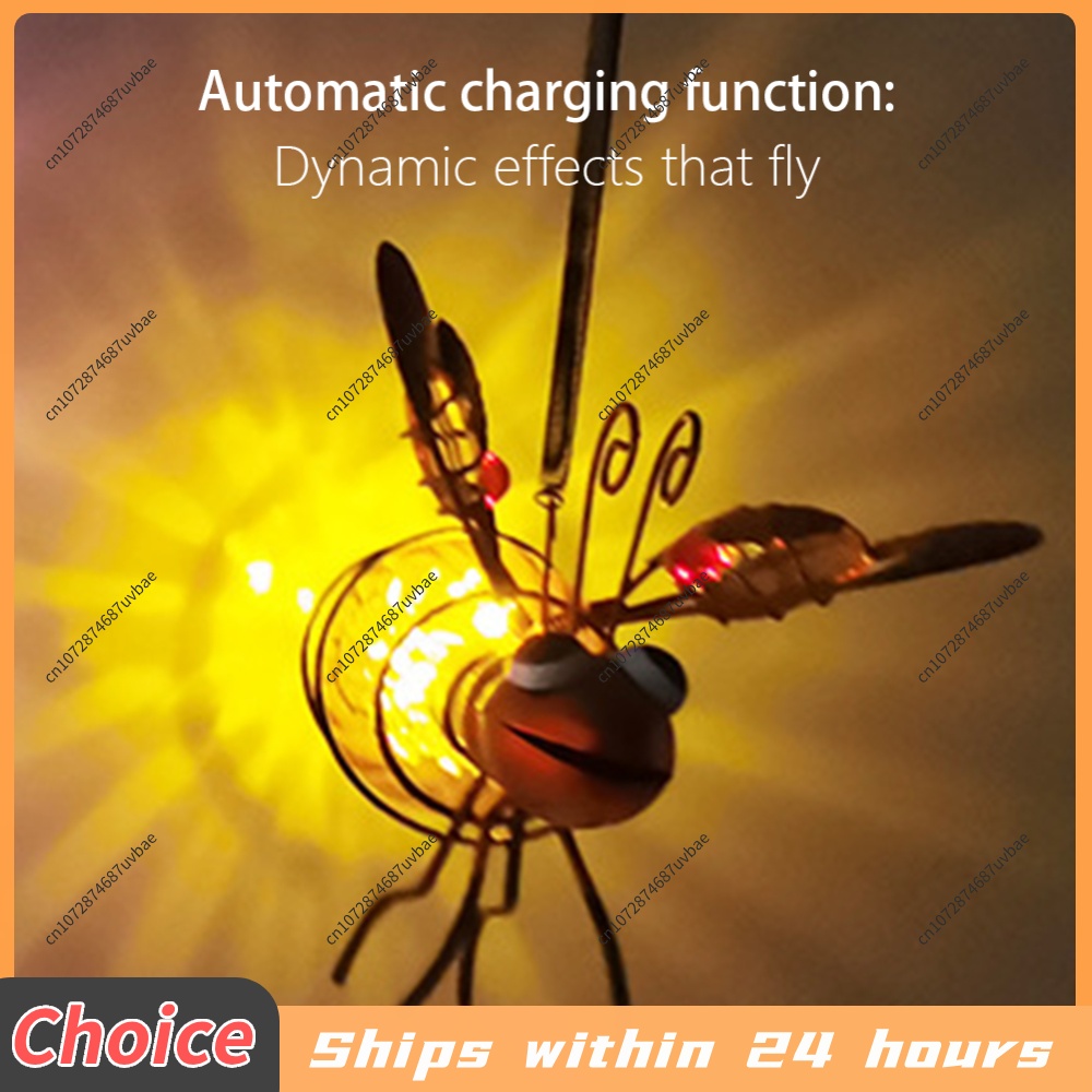 Lighting Bug Decor - Lámpara Solar Antimosquitos Colgante para Exteriores,