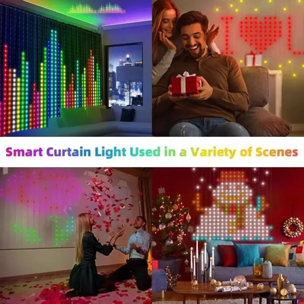 Luces LED de cortina de píxele - Led Lighting Wall Decor reseña y precio
