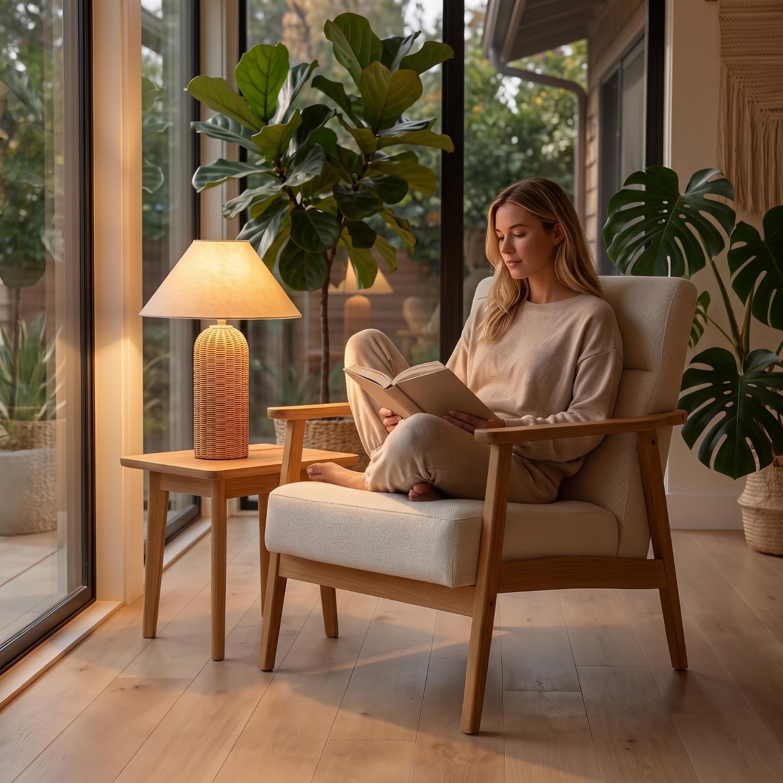 Lámpara de Noche con Base de R - Lighting Decor Living Room reseña y precio