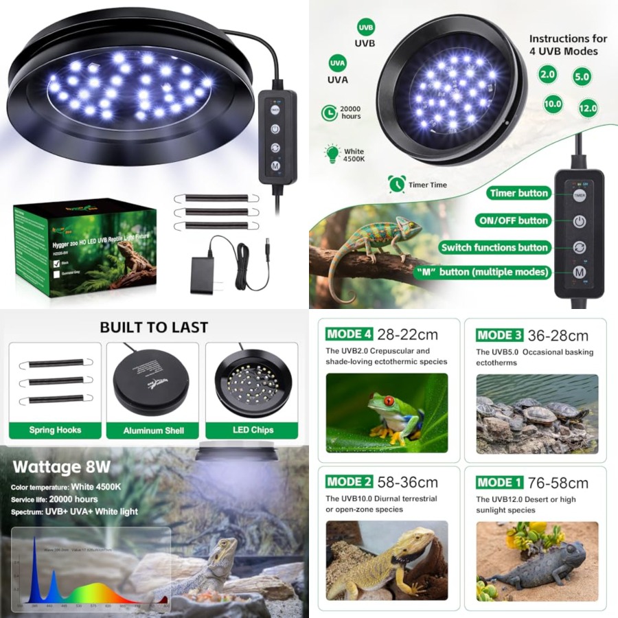 Luz UVB para Reptiles con Regu - Gecko Lighting & Decor reseña y precio