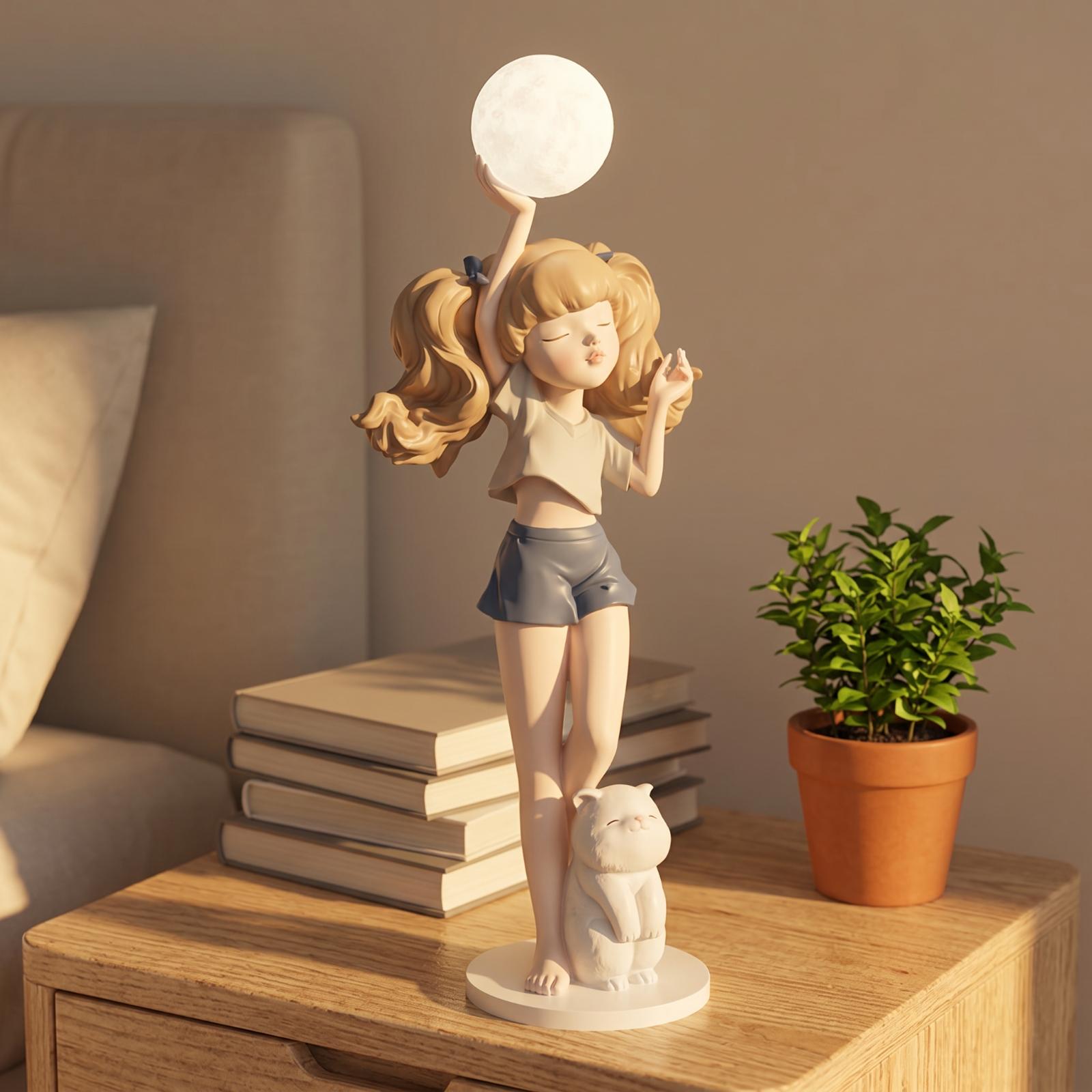 Elegante Lámpara con Figura de - Lighting Decor Living Room reseña y precio