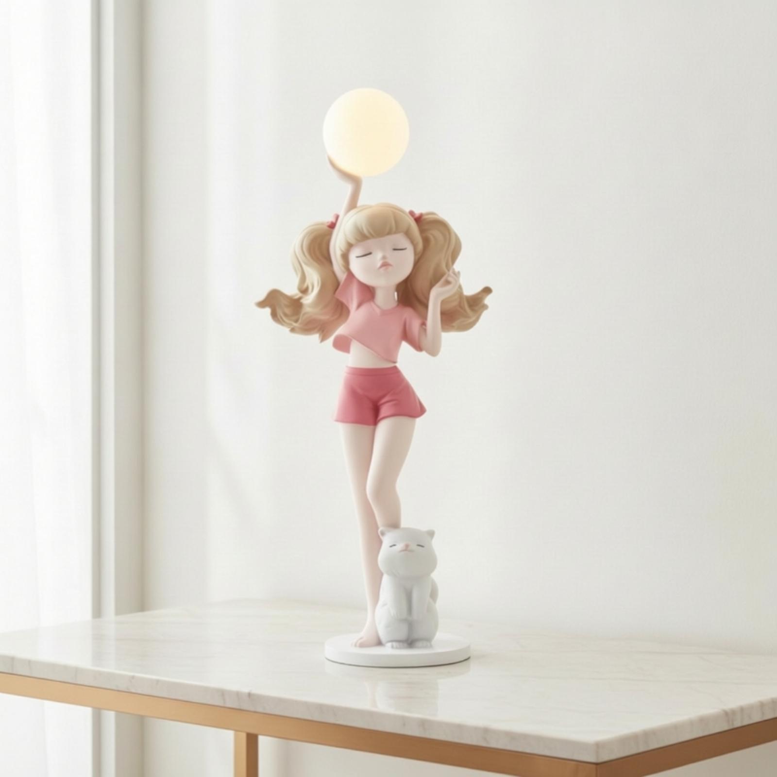 Elegante Lámpara con Figura de - Lighting Decor Living Room reseña y precio