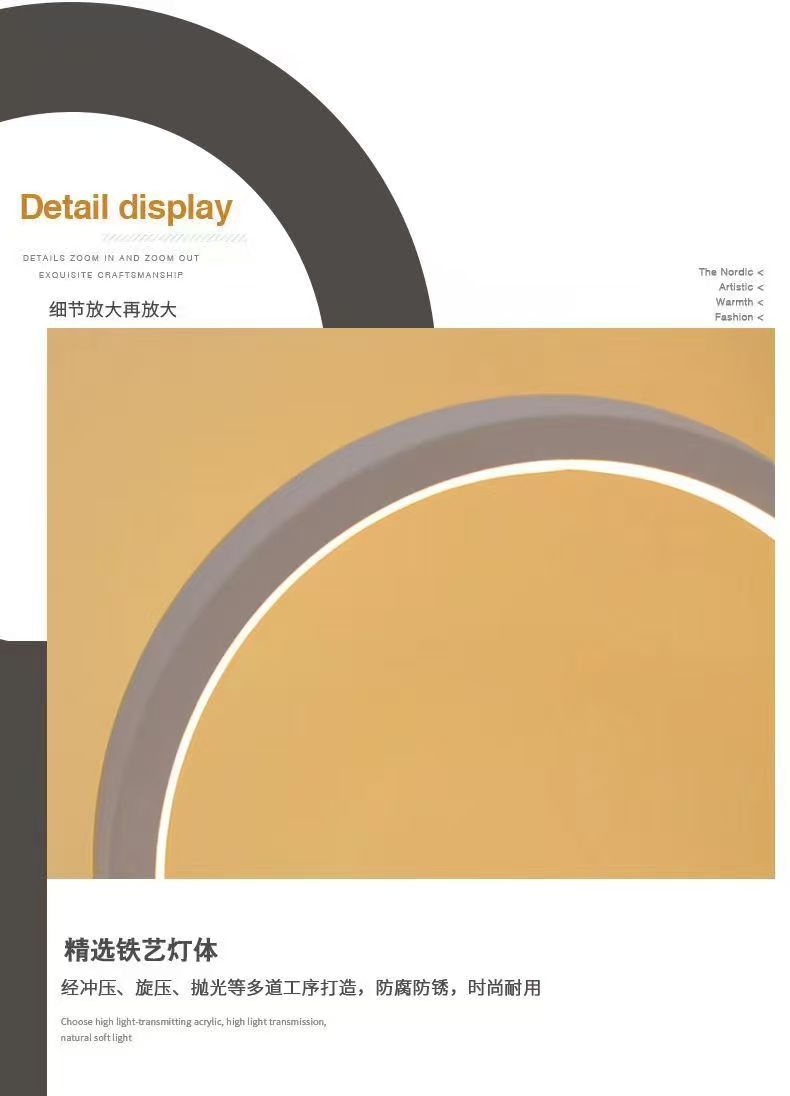 Lámpara LED de mesa con anillo - Lighting Decor Living Room reseña y precio