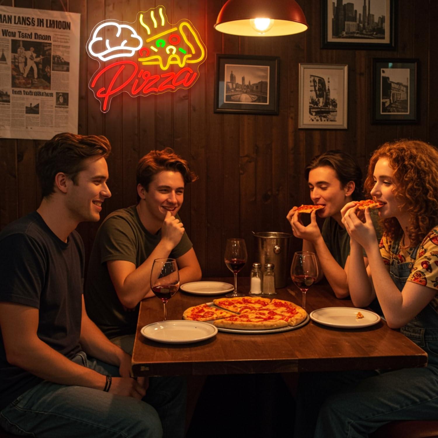 Letrero Luminoso de Pizza, Luc - Led Lighting Wall Decor reseña y precio