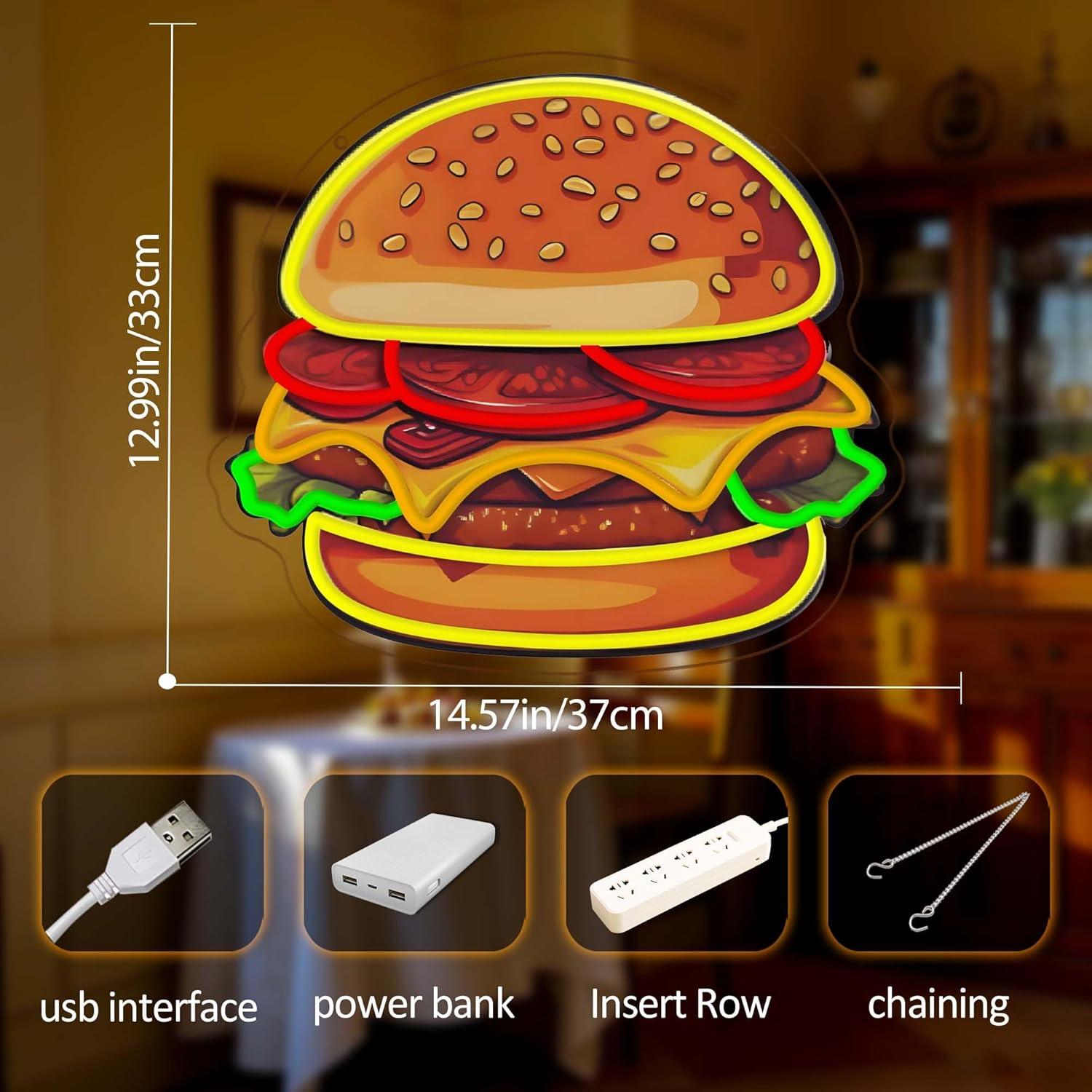 Letrero Luminoso LED de Hambur - Led Lighting Wall Decor reseña y precio