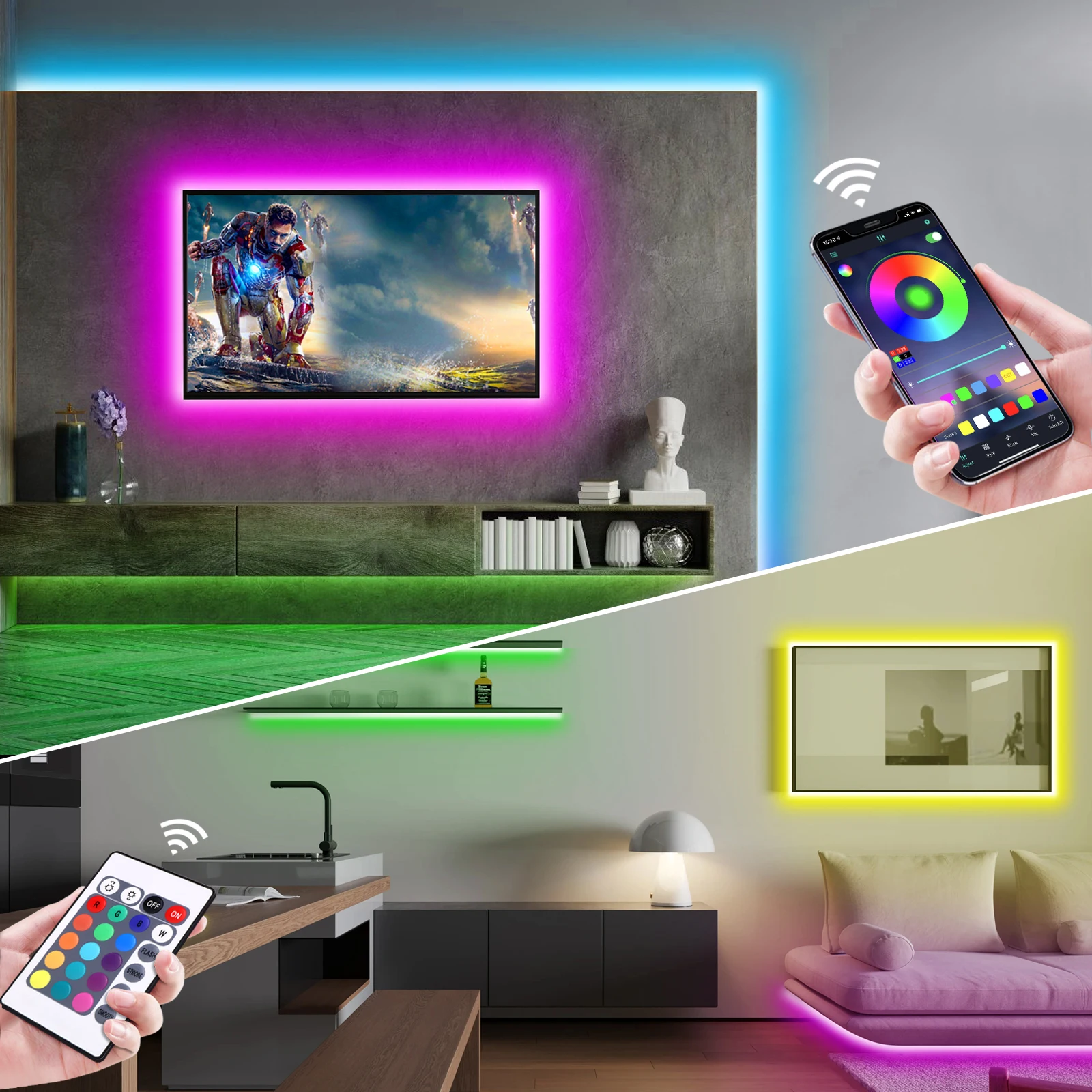 Tira de luces LED de neón RGB  - Home Lighting & Decor St Catharines On reseña y precio