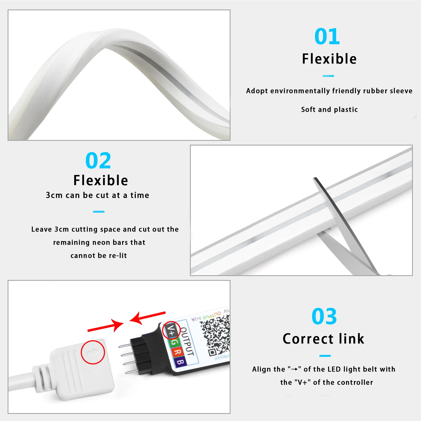 Tira de luces LED de neón RGB  - Home Lighting & Decor St Catharines On reseña y precio